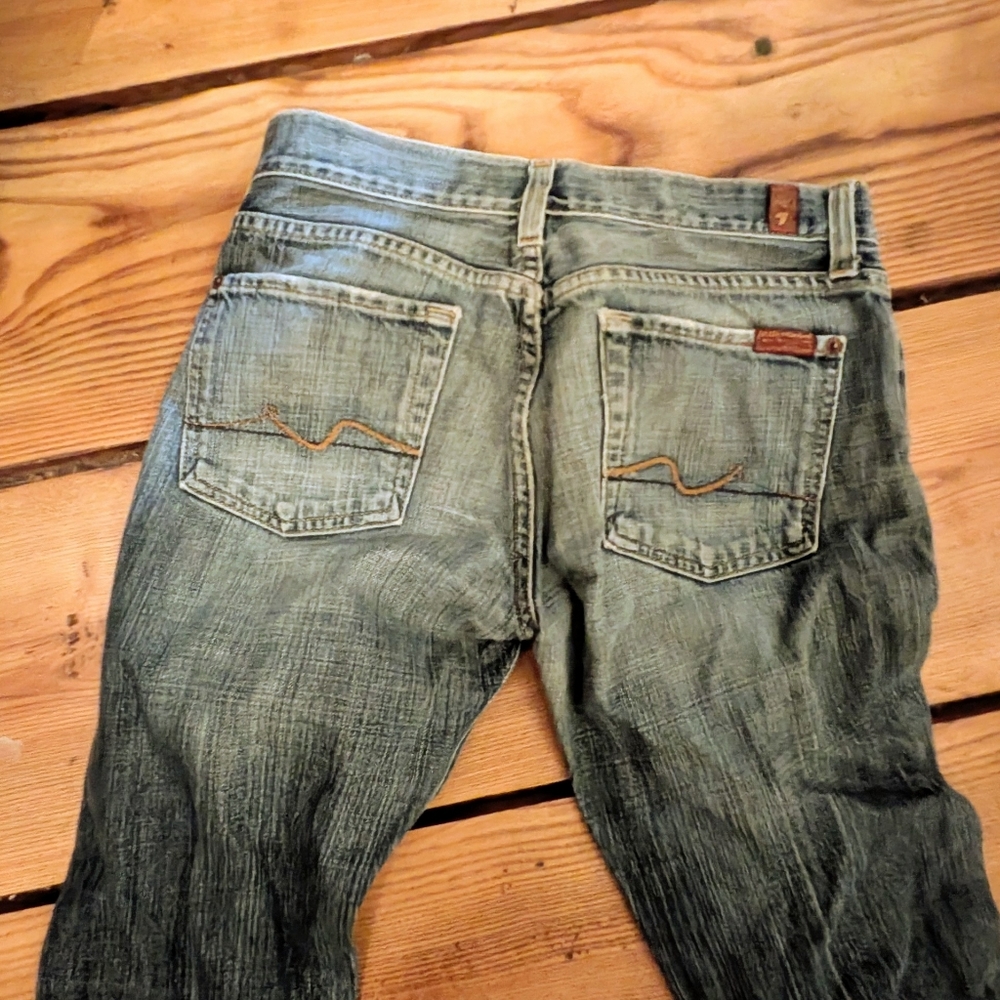 7 For All Mankind Relaxed Fit Blue Jeans